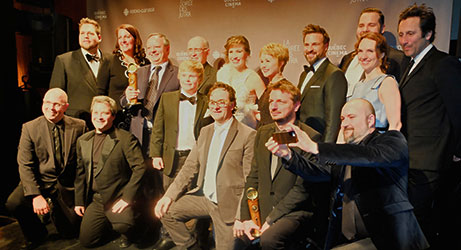 ;Louis Cyr cast & crew at the 2014 Jutra Awards © Maury Alioff;