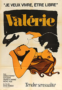 This poster for the film Valérie was scanned from an original in the Northernstars Collection.