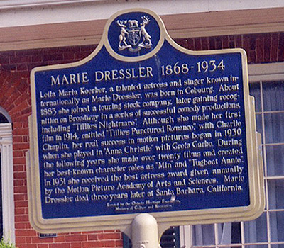 Photo taken at Marie Dressler's home was scanned from an original in the Northernstars Collection.