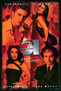 Poster for the 1998 movie, 54.