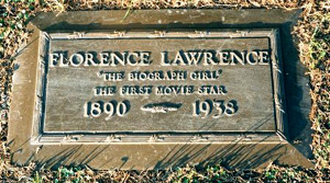 ;Florence Lawrence, grave marker;